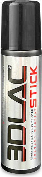 3DLAC Stick Water barra de pegamento para impresión 3D, con la tapa negra cerrada