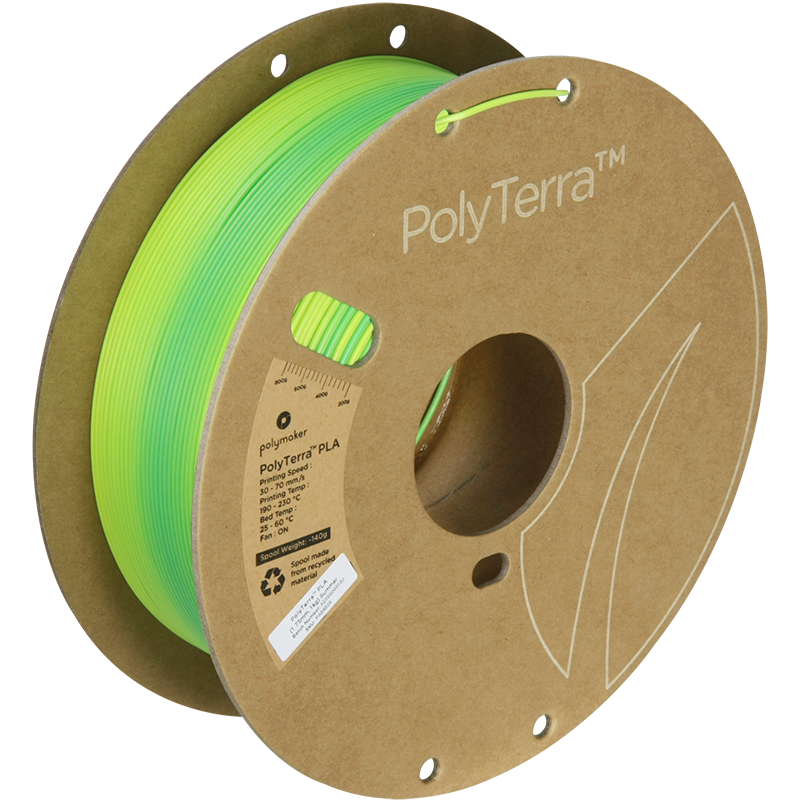 Bobina de filamento PLA gradient verano, Polymaker, 1,75 mm