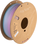 Spool of PLA matte pastel rainbow gradient filament, Polymaker, 1.75 mm