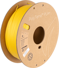 Bobina de filamento PLA+ amarillo satinado, Polymaker, 1,75 mm