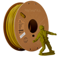 Spool of PLA matte army green filament, Polymaker, 1.75 mm