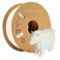 Bobina de filamento PLA blanco mate, Polymaker, 1,75 mm