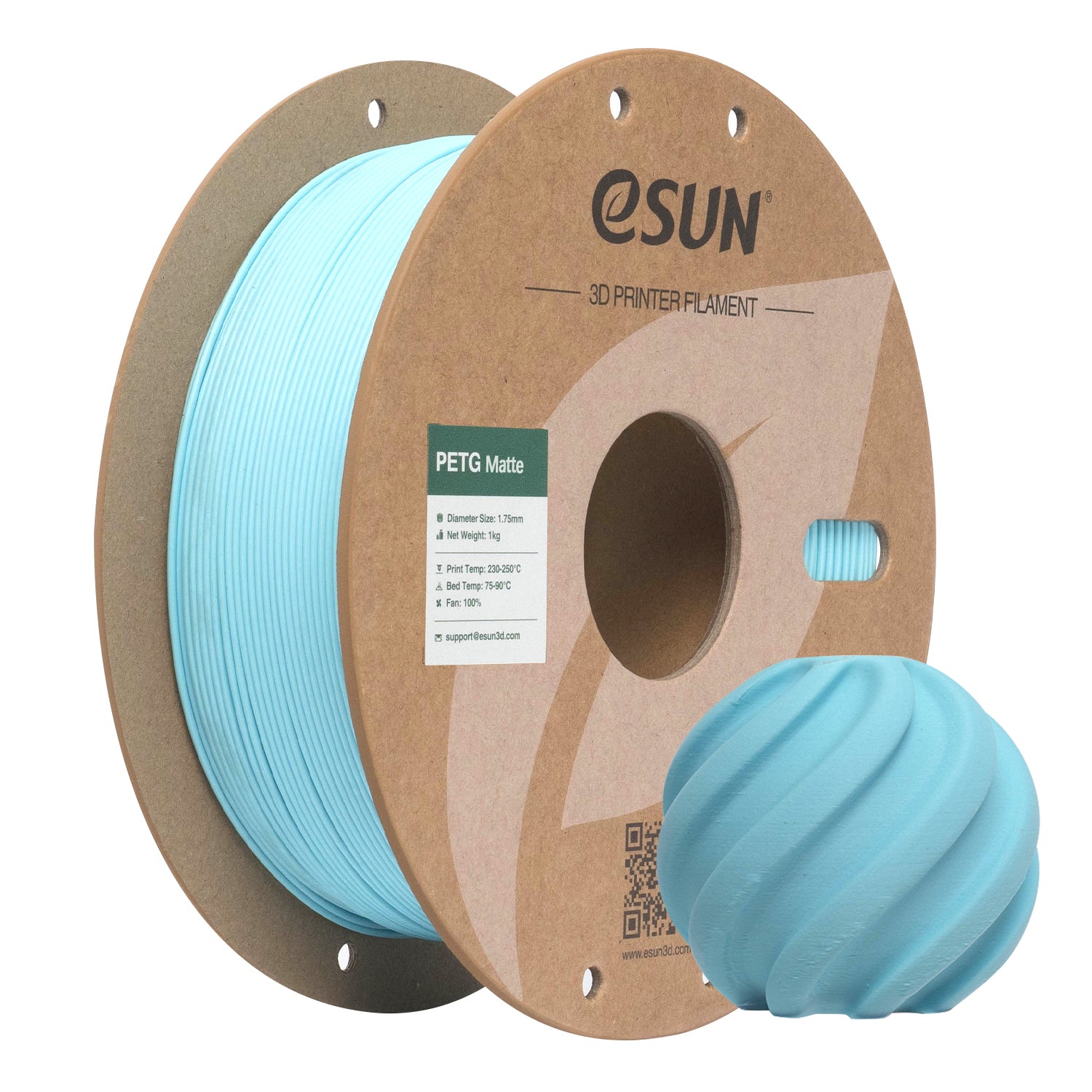 Filamento PETG azul claro mate | eSUN