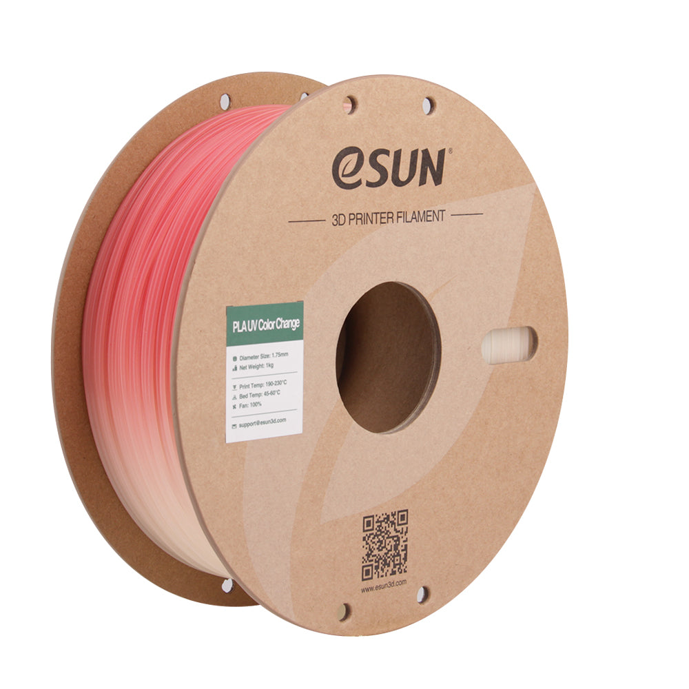 Filamento PLA con cambio de color UV, rojo | eSUN