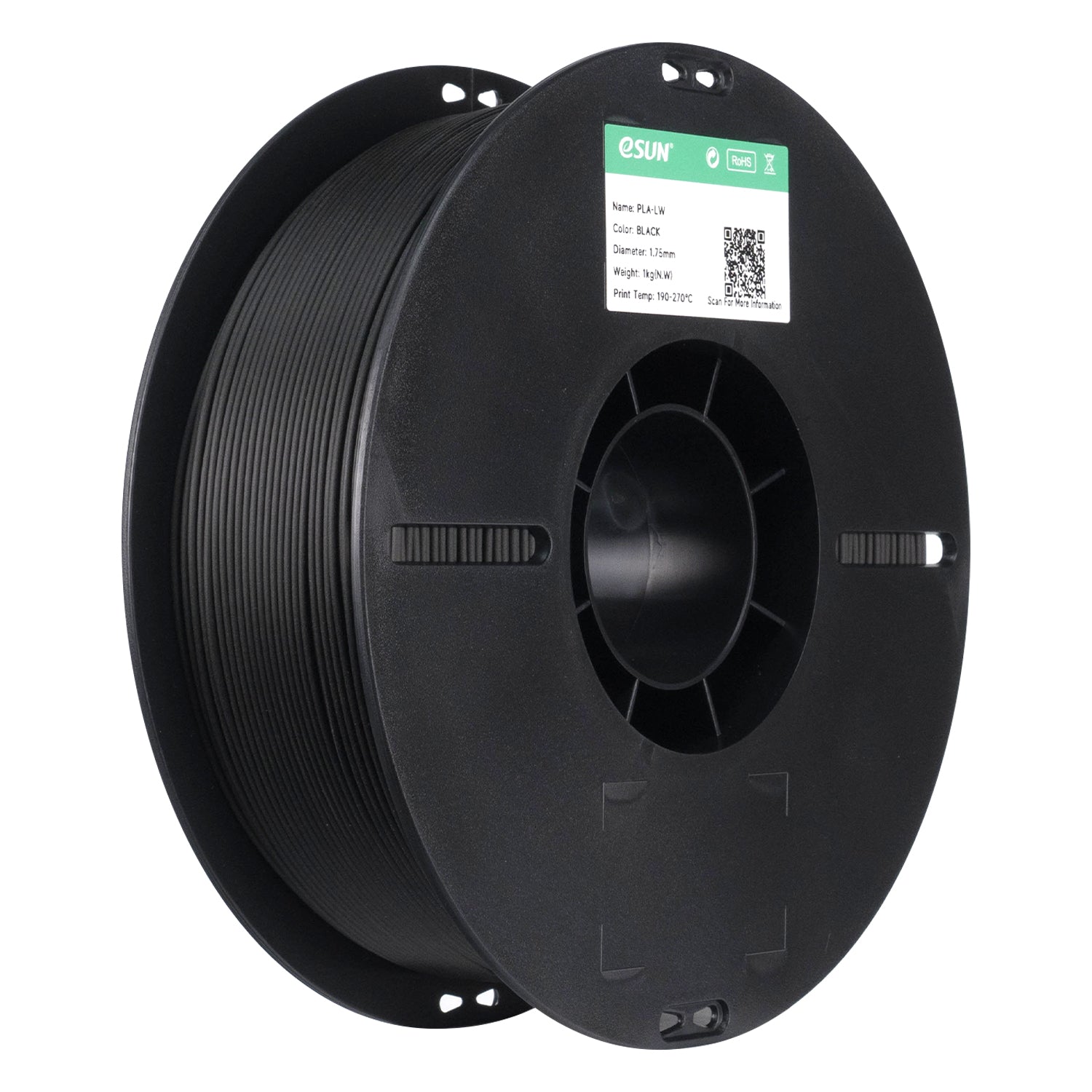 Filamento PLA-LW negro | eSUN