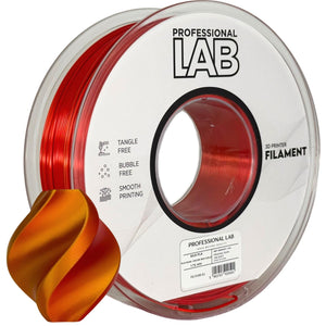 Filamento Silk PLA Dual Color rojo oro | Prof. Lab