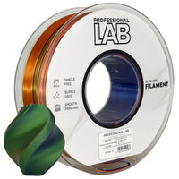 Filamento Silk PLA Tri Color naranja azul verde | Prof. Lab