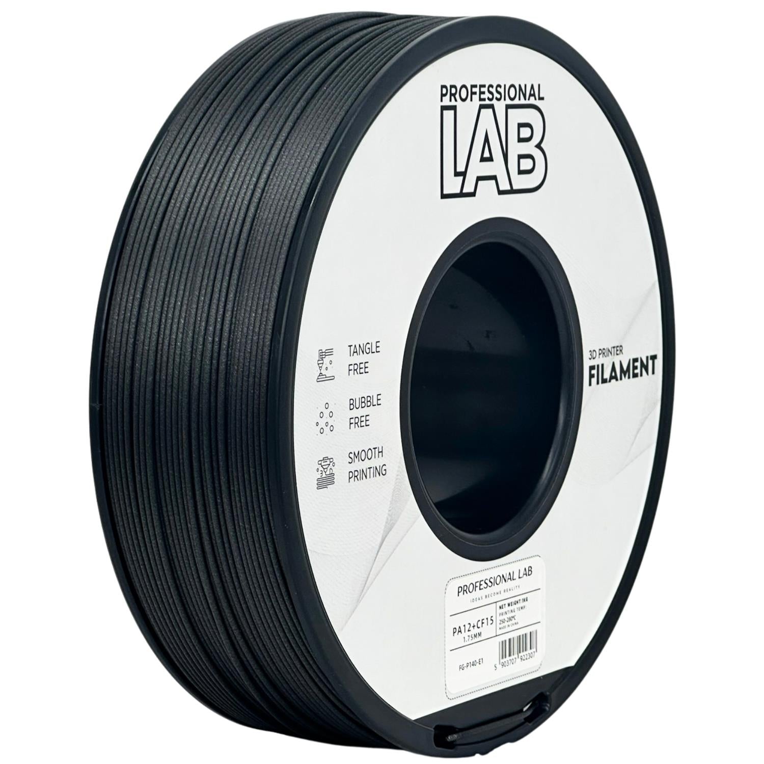 Spool of PA12-CF15 filament, Prof. Lab, 1.75 mm