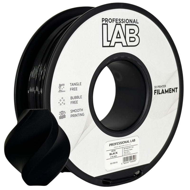 Spool of PETG black filament, Prof. Lab, 1.75 mm