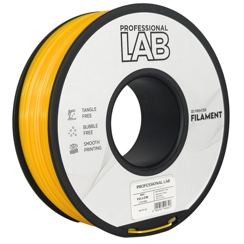 Bobina de filamento ABS+ amarillo, Prof. Lab, 1,75 mm