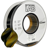 Filamento Silk PLA Dual Color negro oro | Prof. Lab