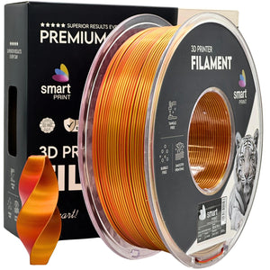 Filamento Silk PLA Dual Color rojo oro | Smart Print