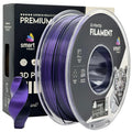 Spool of Silk PLA Dual Color black purple filament, Smart Print, 1.75 mm