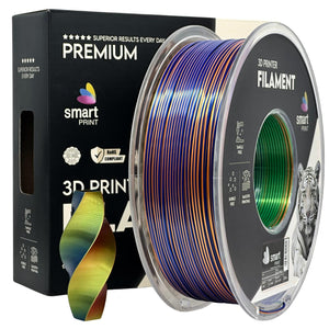 Filament Silk PLA Tri Color orange blue green | Smart Print