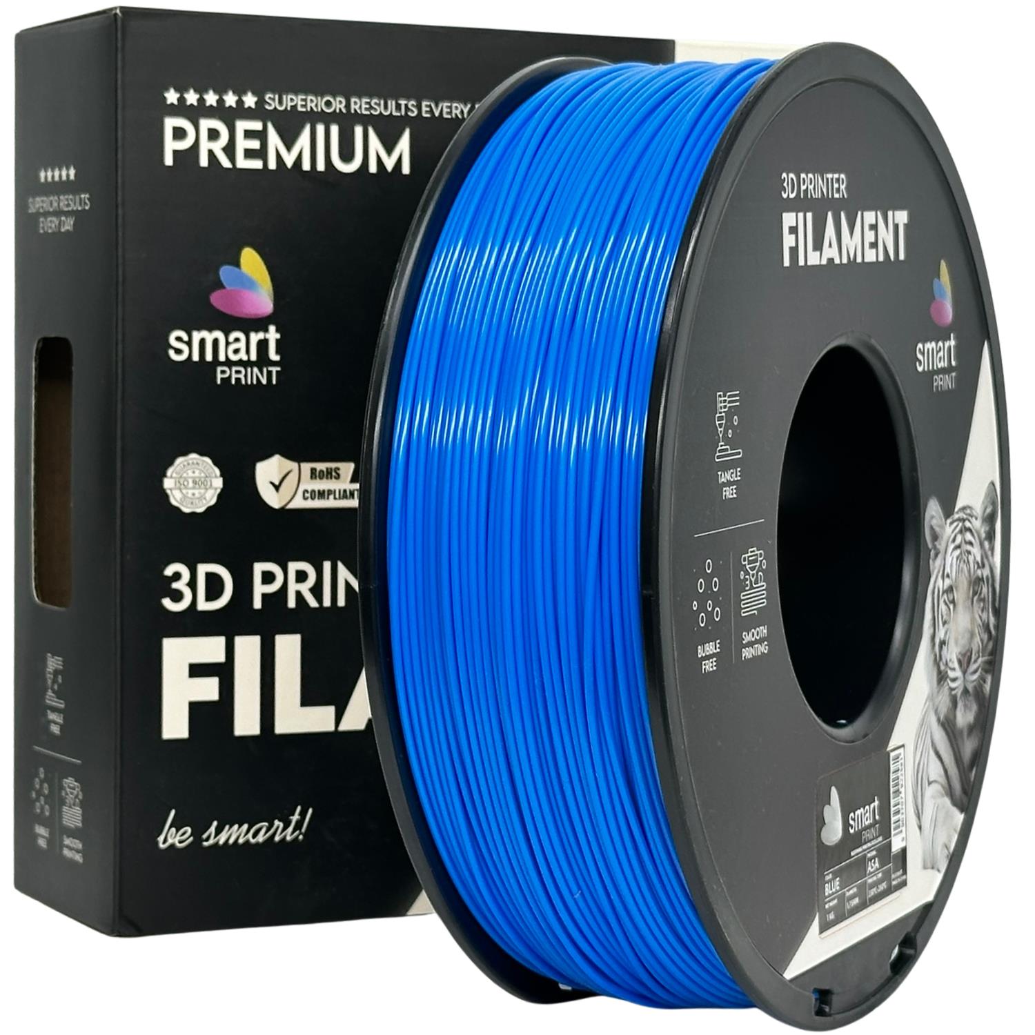 Bobina de filamento ASA azul, Smart Print, 1,75 mm