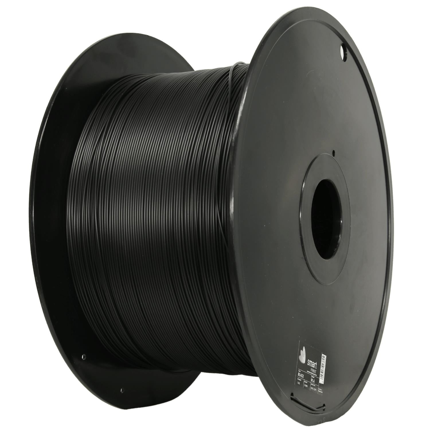 Bobina de filamento PLA negro 5 kg, Smart Print, 1,75 mm
