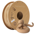 Spool of PLA matte pastel beige filament, Polymaker, 1.75 mm